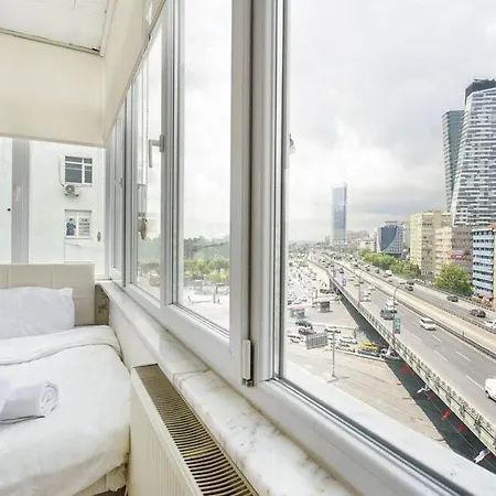 Central Apartment With Amazing City View Near Cevahir Mall In Sisli1 Apartment *